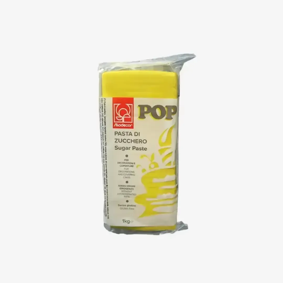 PASTA DE AÇUCAR PARA COBERTURA DEC. AMARELO 1KG