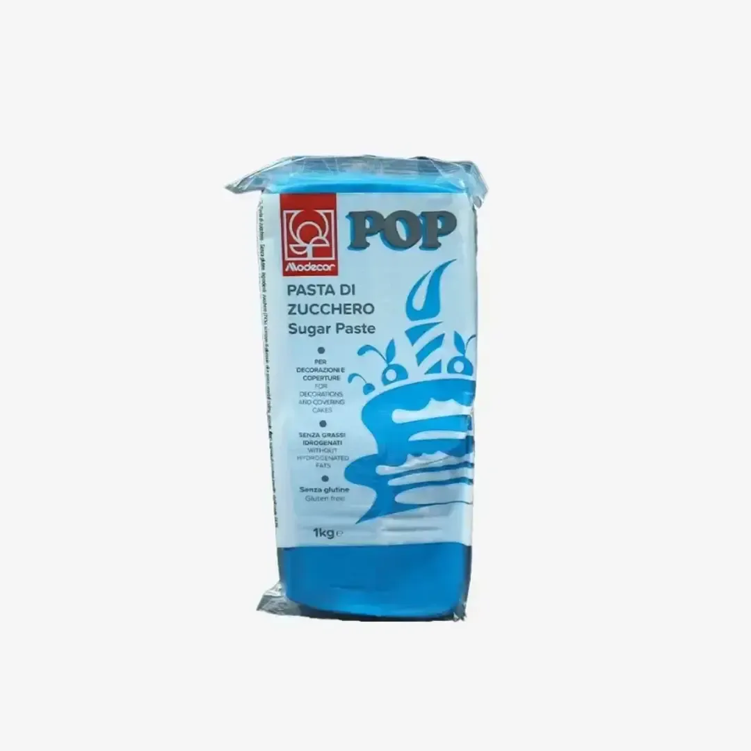 PASTA DE AÇUCAR PARA COBERTURA DEC. AZUL 1KG