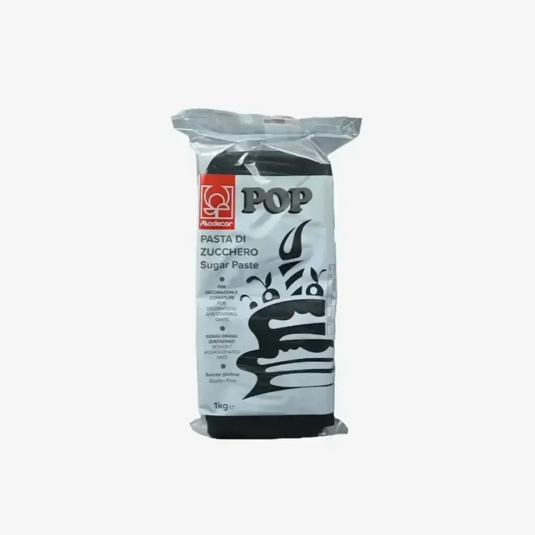 PASTA DE AÇUCAR PARA COBERTURA DEC. PRETO 1KG