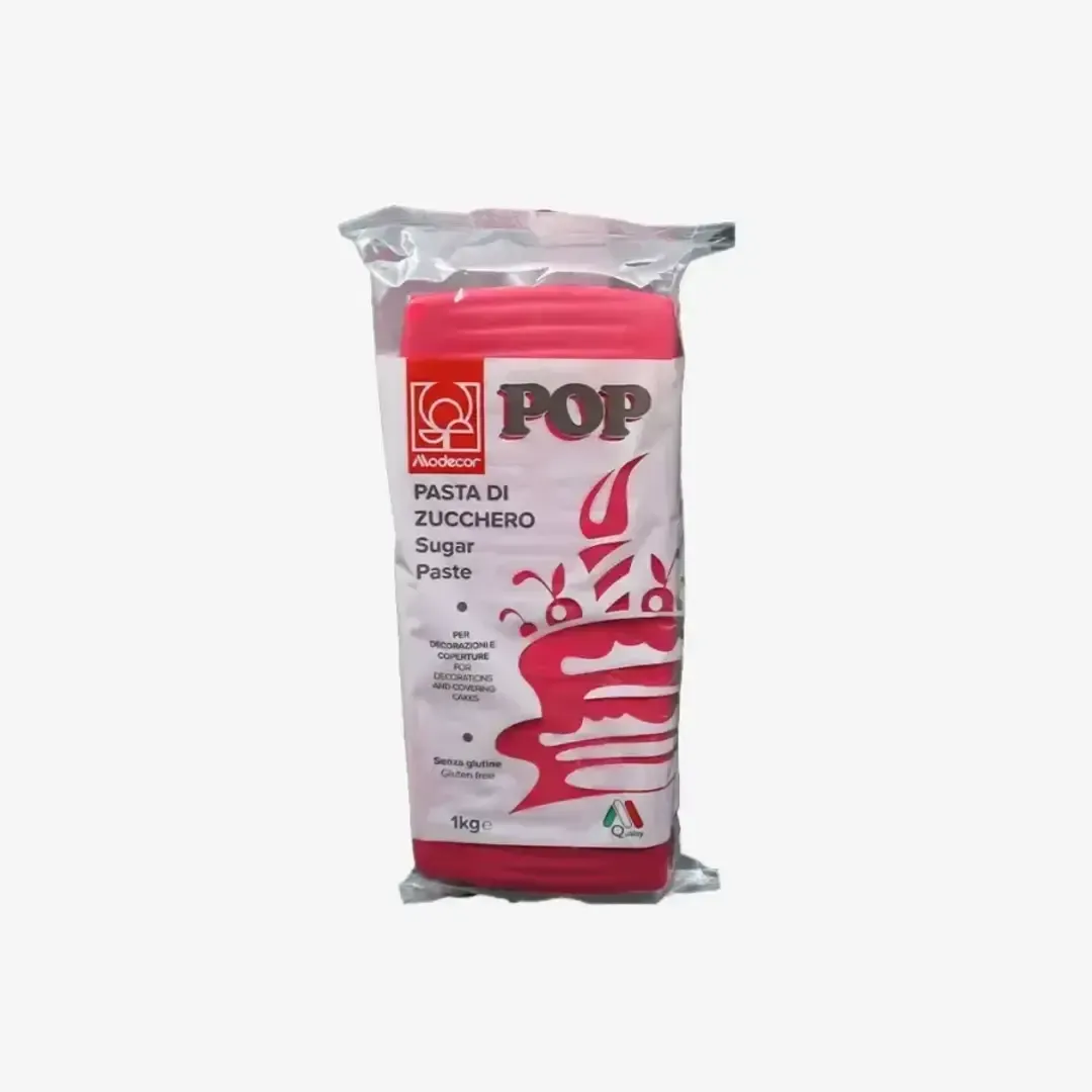 PASTA DE AÇUCAR PARA COBERTURA DEC. ROSA 1KG
