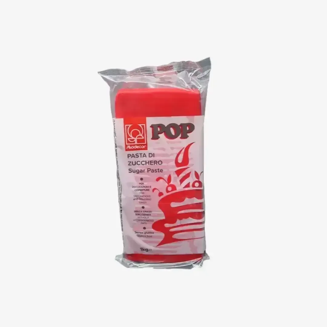 PASTA DE AÇUCAR PARA COBERTURA DEC. VERMELHO 1KG