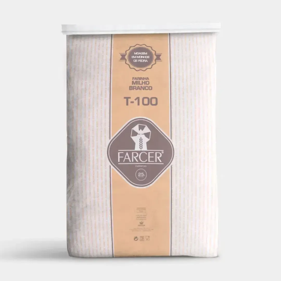 FARINHA DE MILHO BRANCO "FARCER" T100 25KG