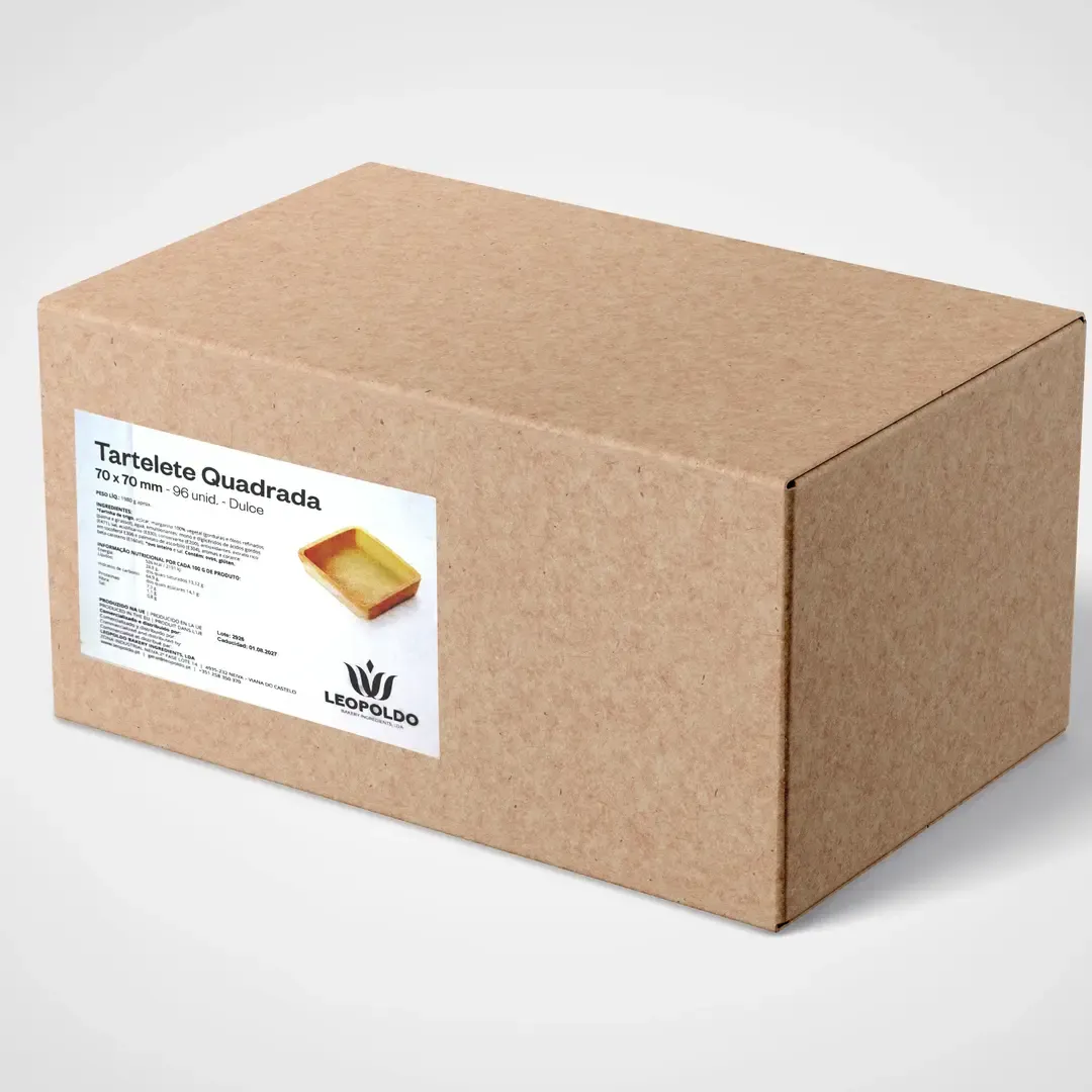 LEOPASTRY TARTELETE QUADRADA 70X70MM (96UNI) DOCE